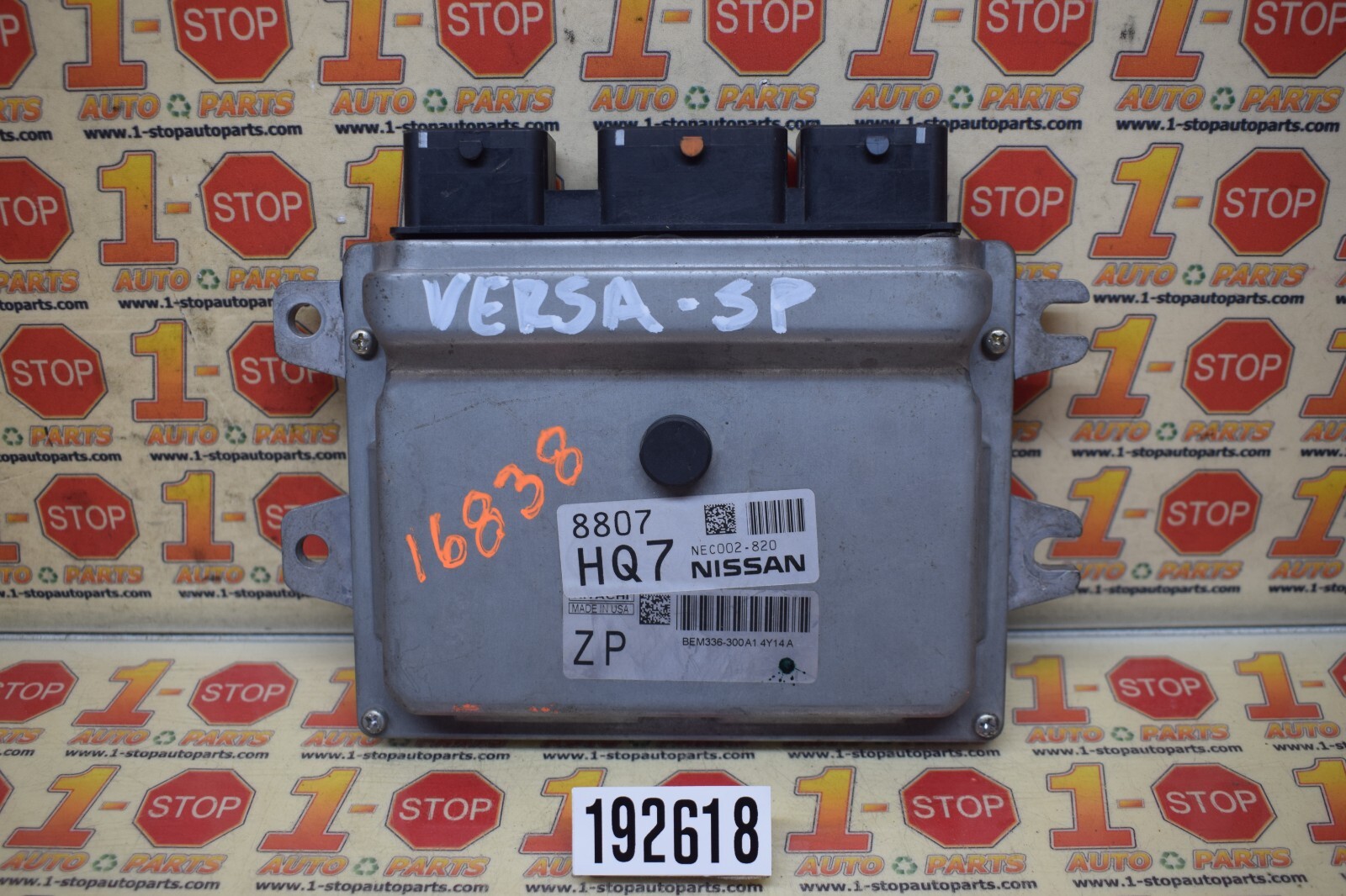 14 15 16 17 NISSAN VERSA HTBK 1.6L A/T ENGINE COMPUTER ECU ECM BEM336-300A1 OEM
