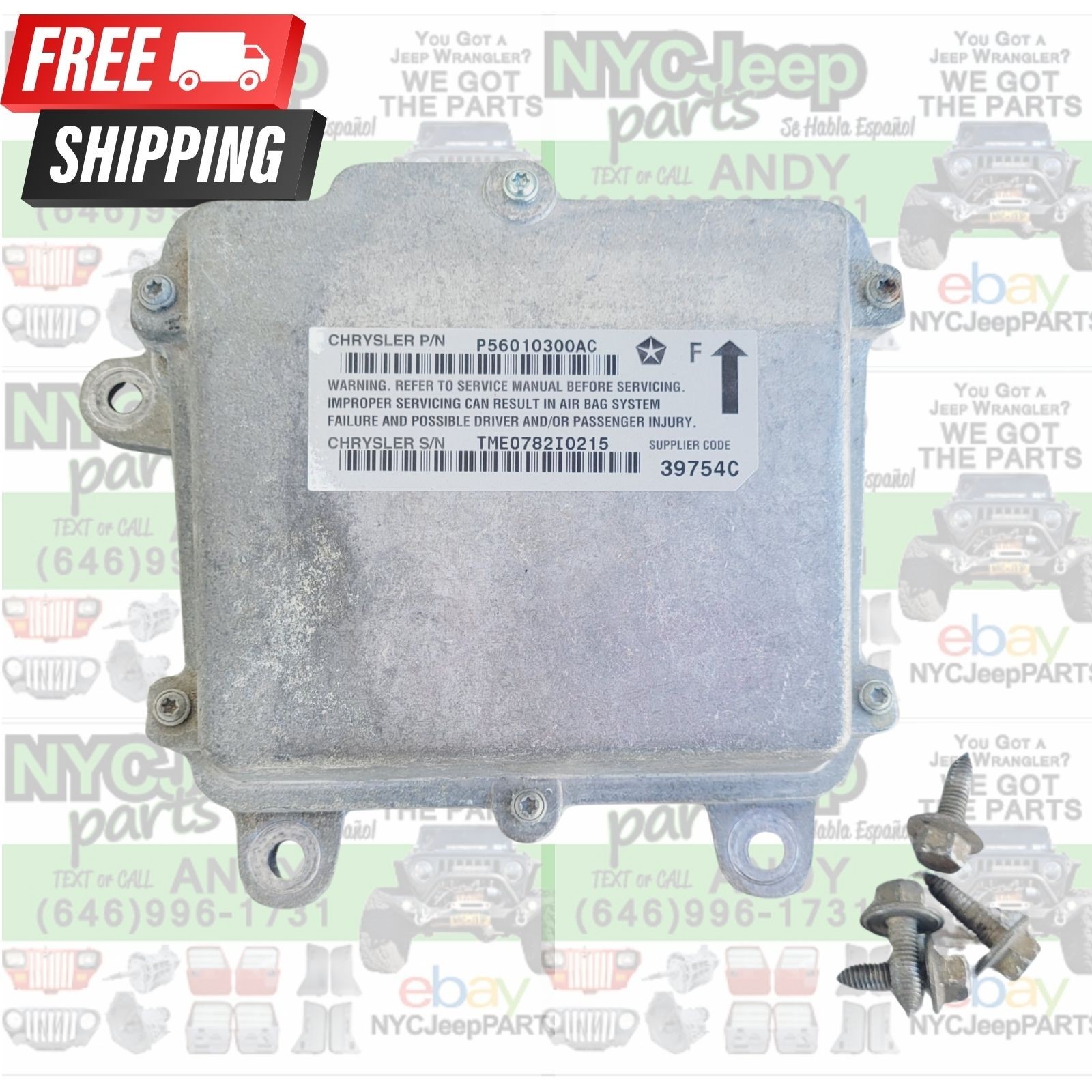 2002 Jeep Wrangler TJ 01 Dash CONTROL MODULE 56010300AC