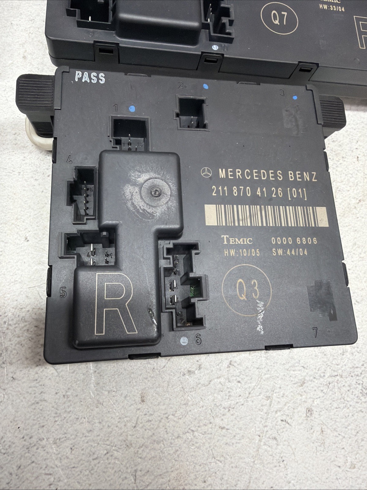 2003-2009 MERCEDES W211 E350 E320 GENUINE DOOR CONTROL MODULE SET OF ALL 4 OEM