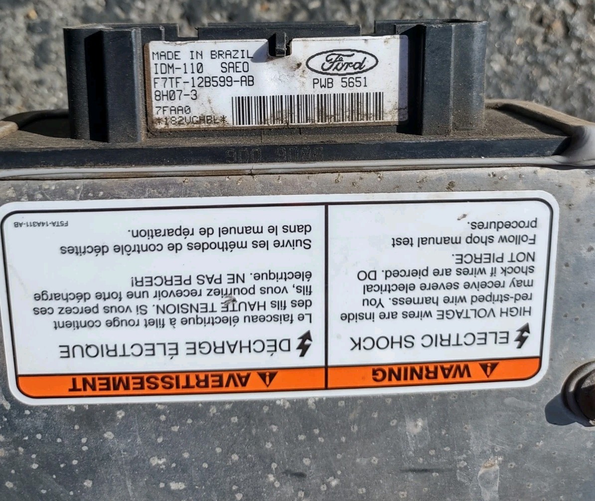 99 Ford F250 F350 Super Duty Electronic Control Module F7TF-12B599-AB 161K Ecm