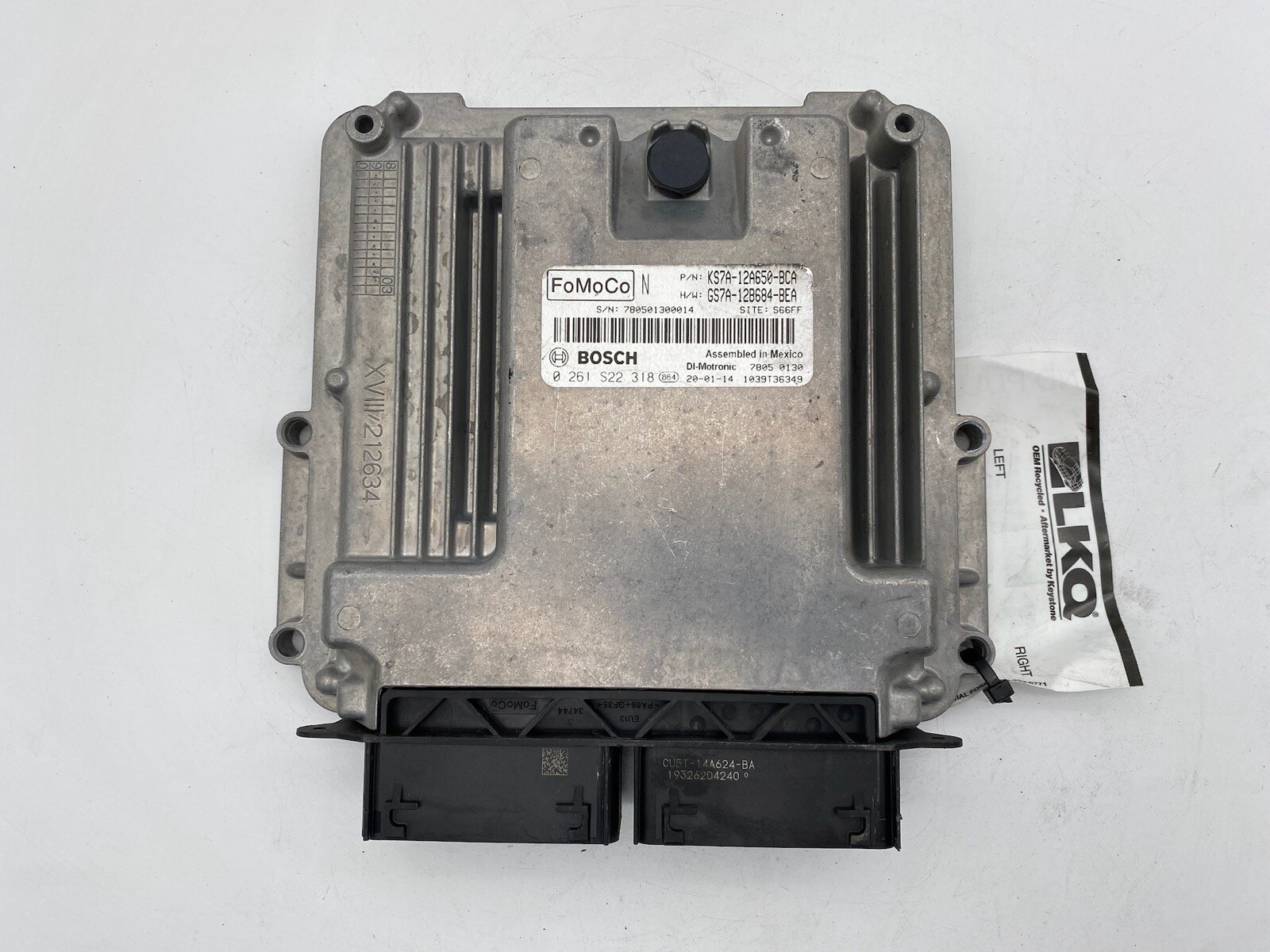 2020 Ford Fusion 1.5L Engine Computer Control Module ECU ECM PCM KS7A-12A650-BCA