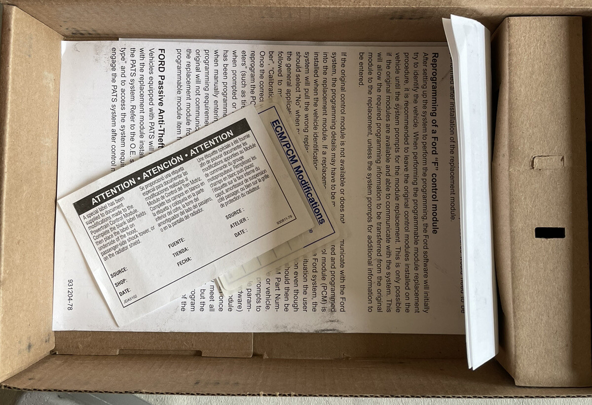 Engine Control Module Cardone 78-8491F REQUIRES PROGRAMMING