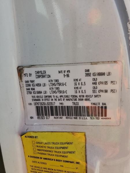 Engine ECM Electronic Control Module 8-360 Fits 97 DODGE 2500 PICKUP 1040711