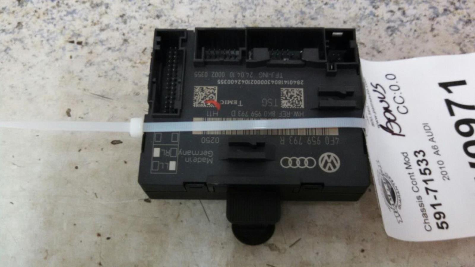 2010 A6 AUDI LFT FRNT WINDOW ECU 4F0959793R