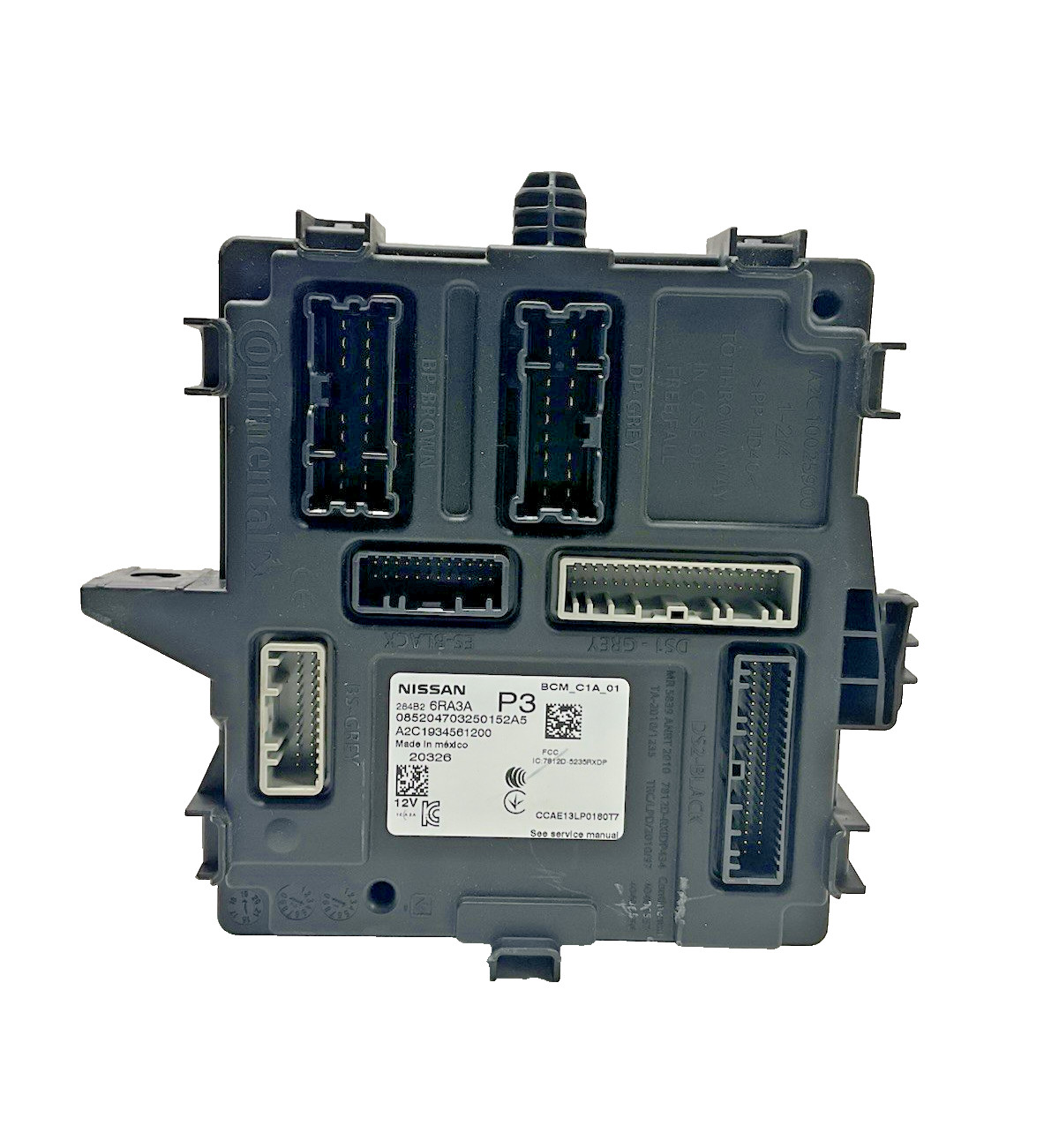 2021 Nissan Rogue Body Control Module 284B26RA3A OEM