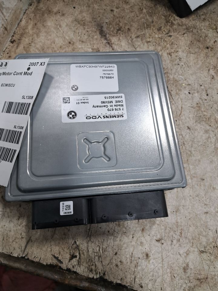 2007 X3 Engine Computer/Module Ecu/Ecm/Pcm Sku#4312925