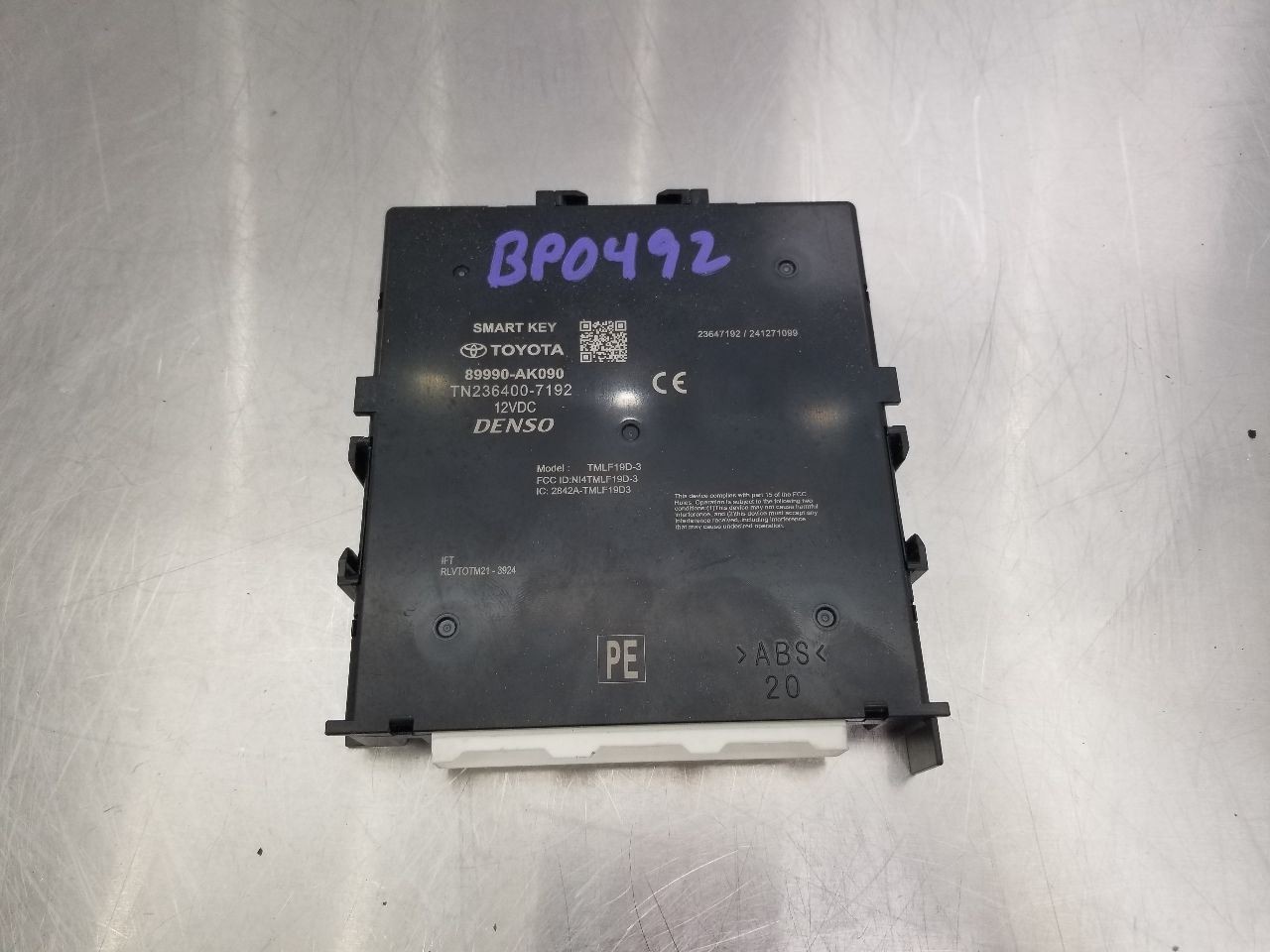 24 2024 TOYOTA TACOMA TRD SPORT KEYLESS IGNITION CONTROL MODULE 89990AK090