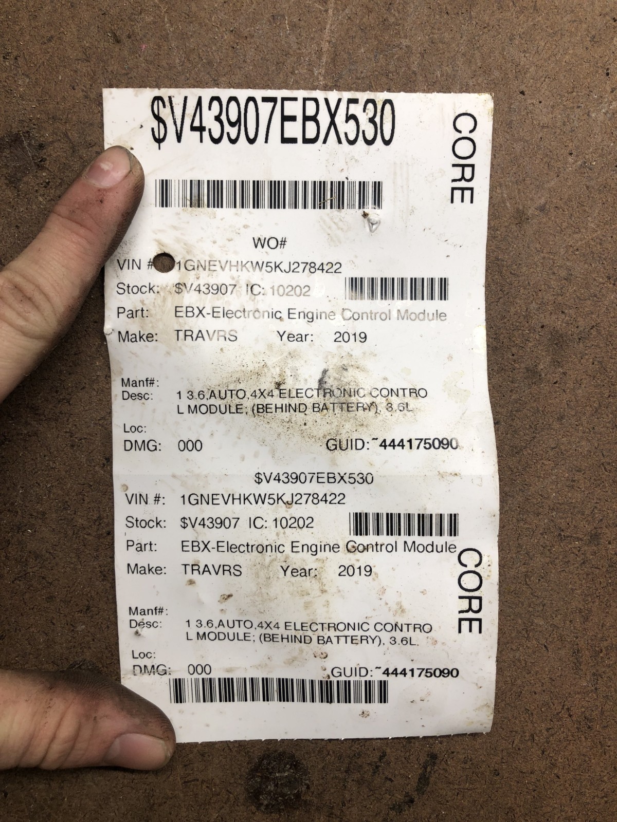 2016-2019 Chevrolet Traverse Engine Control Module Computer Ecm 12687045 Plugs