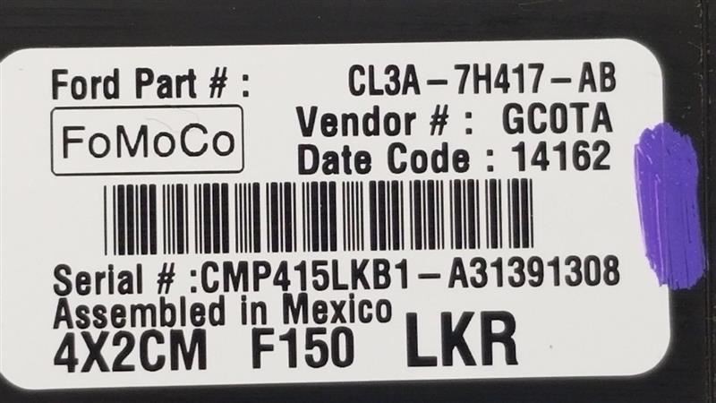 14 FORD F150 DIFFERENTIAL LOCK MODULE CL3A7H417AB