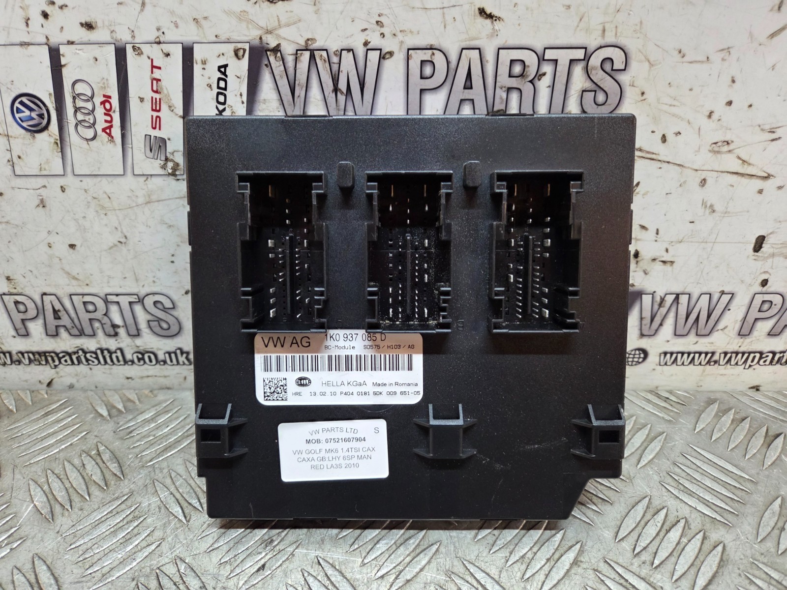 BCM BODY CONTROL UNIT VW GOLF MK6 SEAT SKODA AUDI 1.4TSI CAX 1K0937085D 08-12
