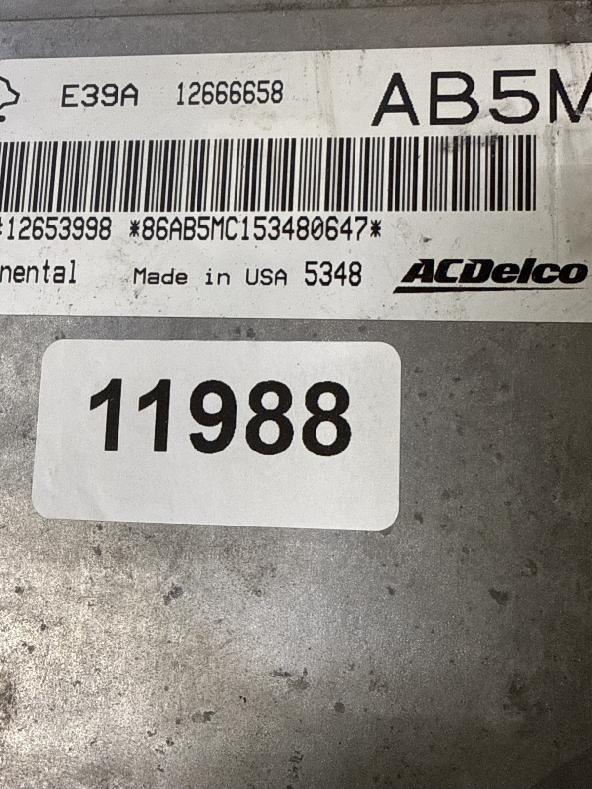 2014 TRAVERSE Engine Control Module Computer ECU ECM PCM – 12666658; 12653998
