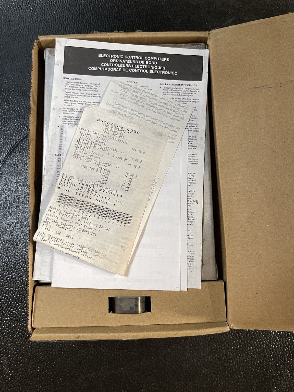 Engine Control Module (ECM) Cardone 77-7747 OEM Re manufactured Original Part