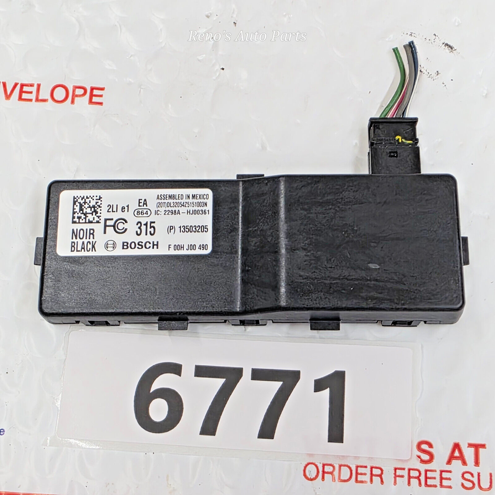 10-17 Chevrolet Equinox Keyless Entry Locking Receiver Control Module 13503205