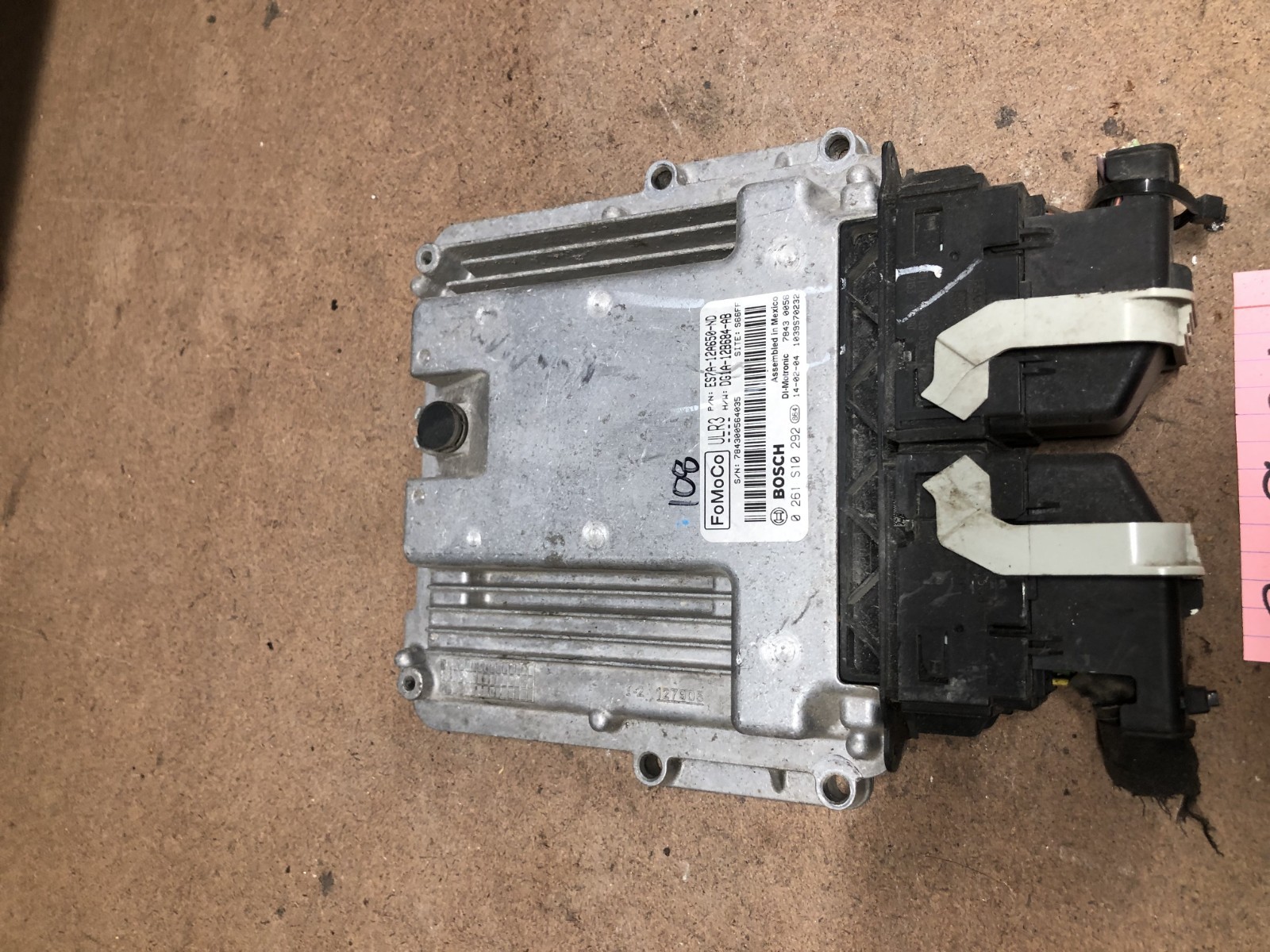 2014 Ford Fusion Engine Control Module Computer ECM ECU ES7A-12A650-ND w/ Plugs