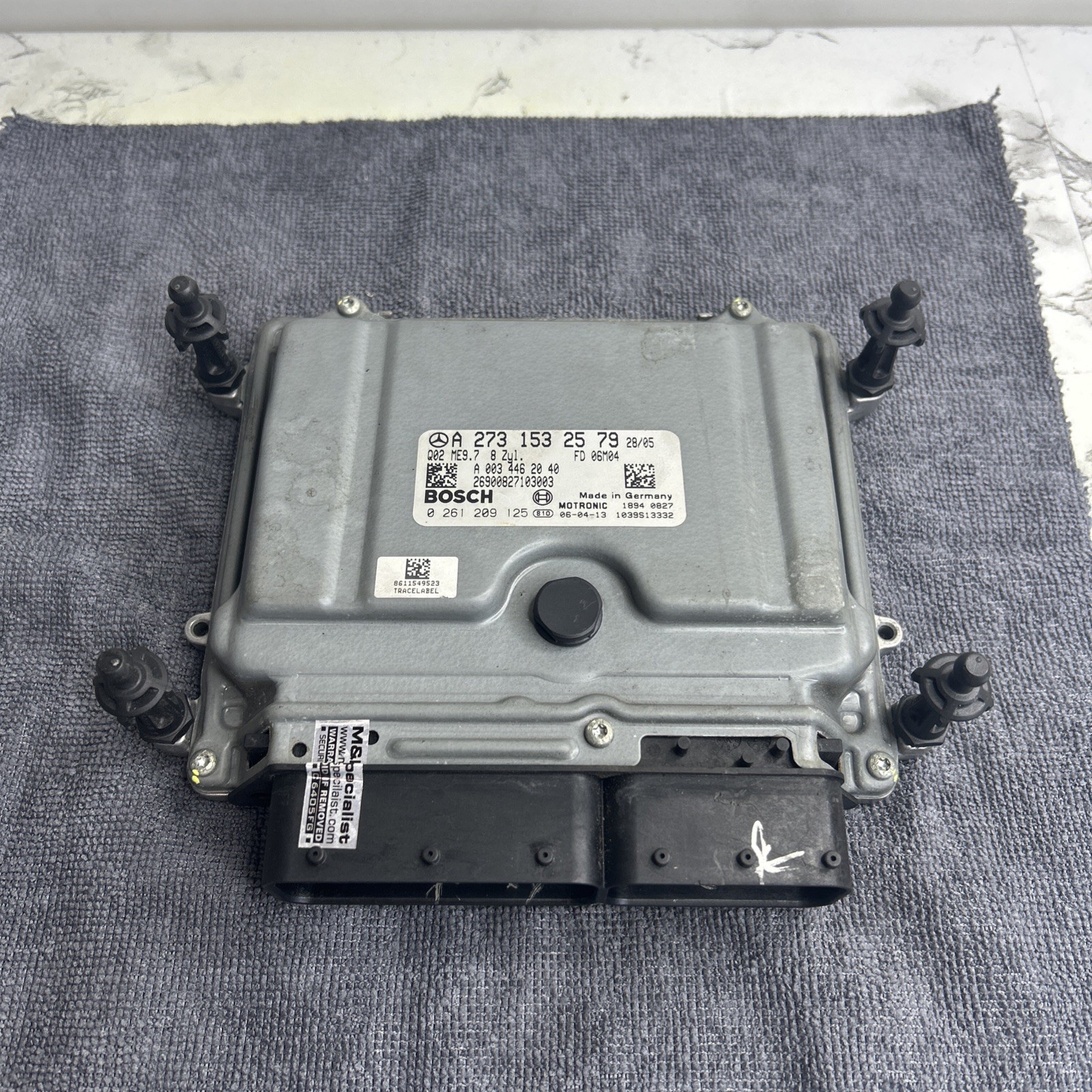 2007-2011 MERCEDES-BENZ S550 5.5L ENGINE CONTROL UNIT ECU A2731532579