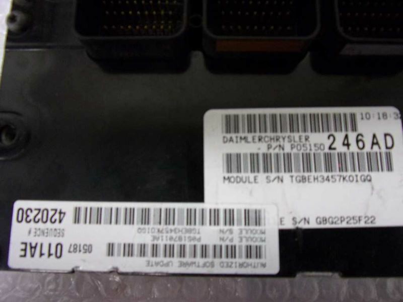 Engine ECM Control Module 3.5L Fits 08-10 CHARGER 300 P05187011AE 05187011AE