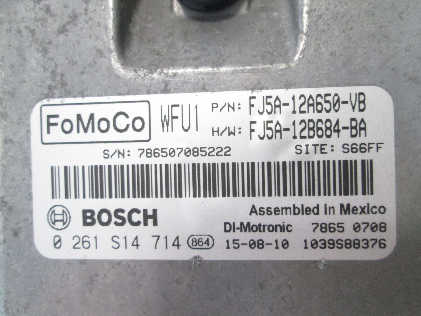 2015-2016 Ford Escape Engine Computer ECU ECM PCM FJ5A-12A650-VB OEM