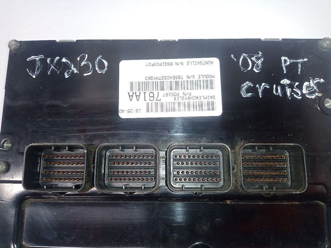 P05187761AA Engine ECM from 2008 Chrysler PT Cruiser 2.4L 11388568