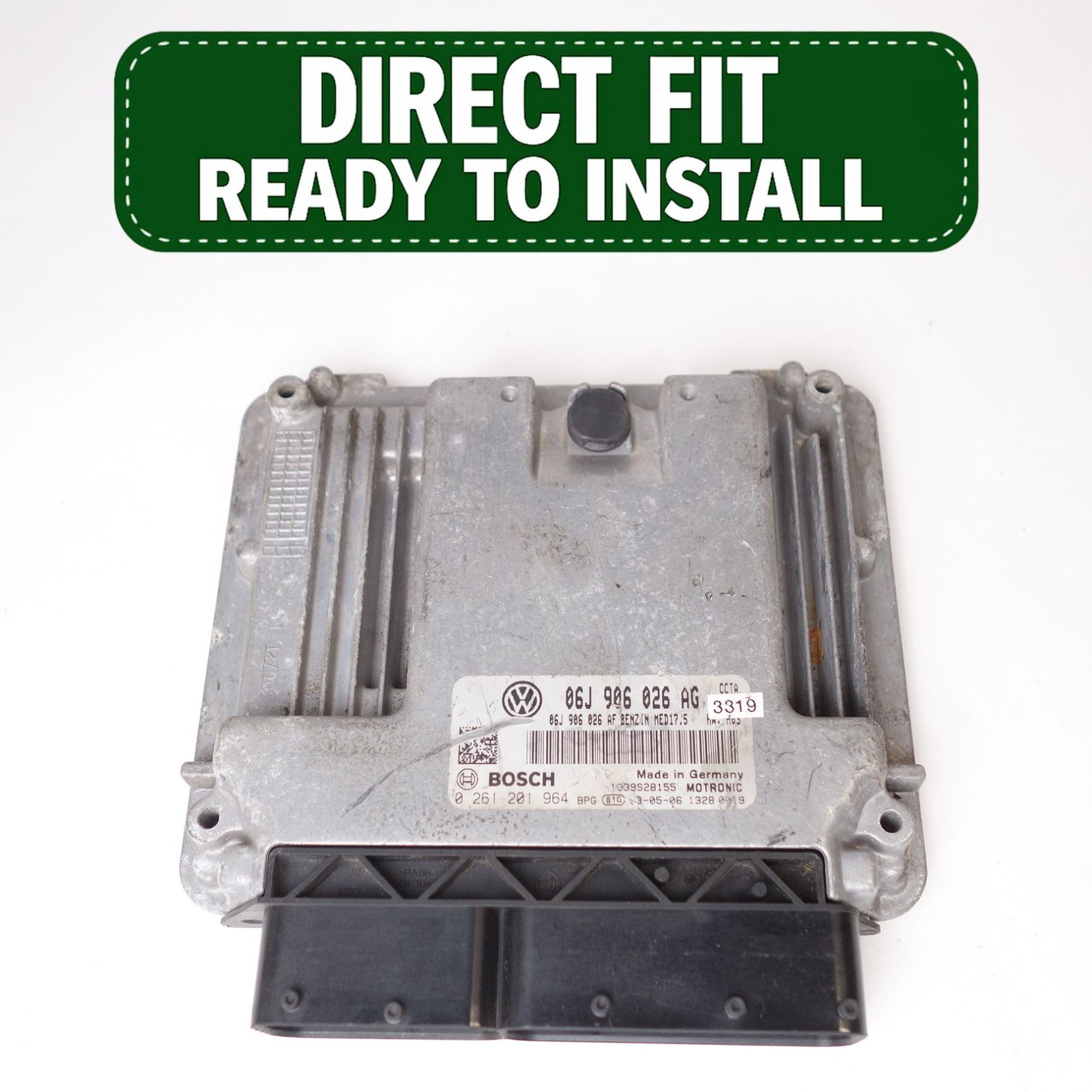 06J906026AG Volkswagen Passat CC 2008-2009 2.0L Engine Computer Plug N Go OEM .