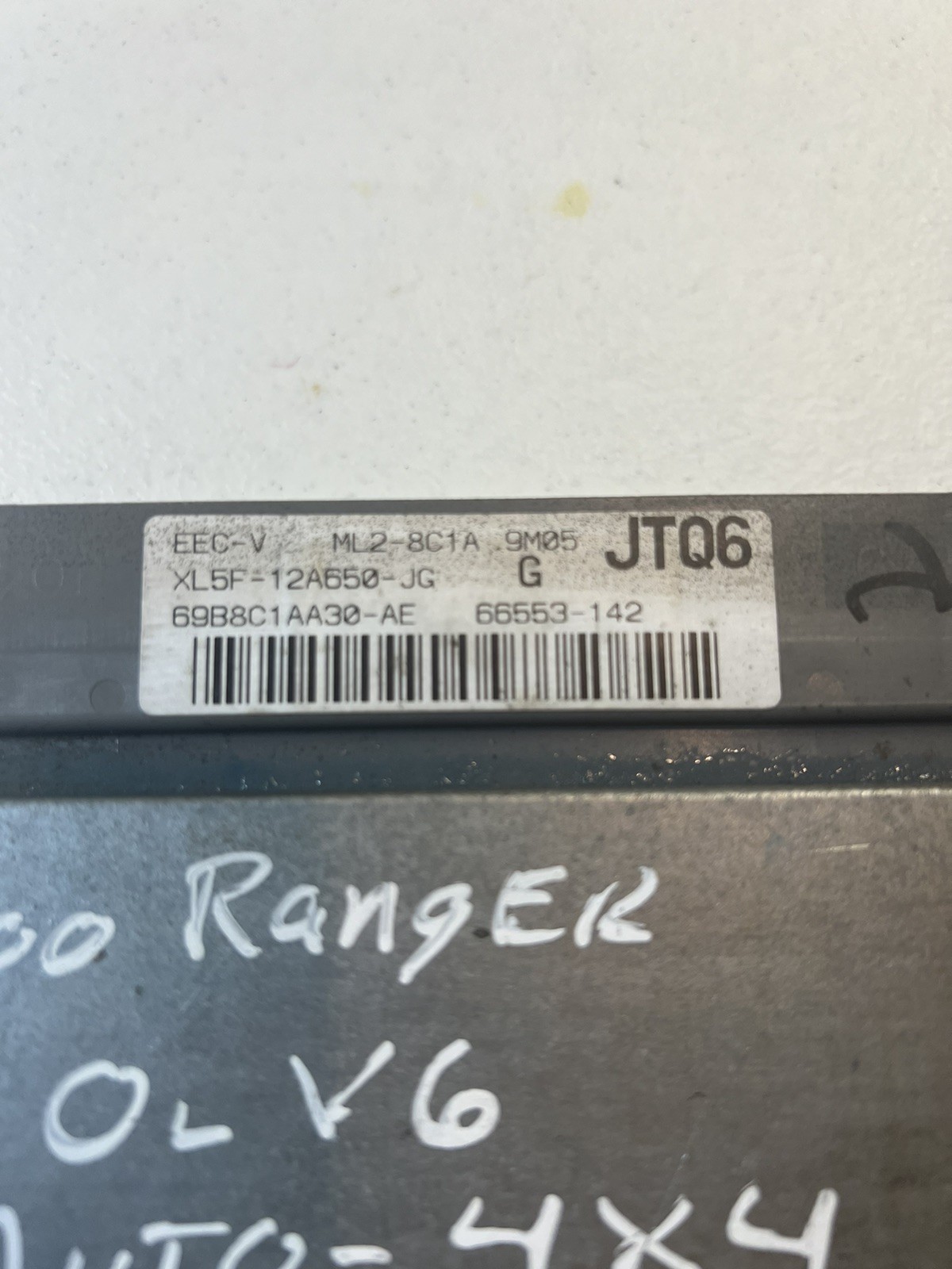 XL5F-12A650-JG 3.0 V6 AUTO 4×4 2000 FORD RANGER Engine Motor Brain Box ECU ECM