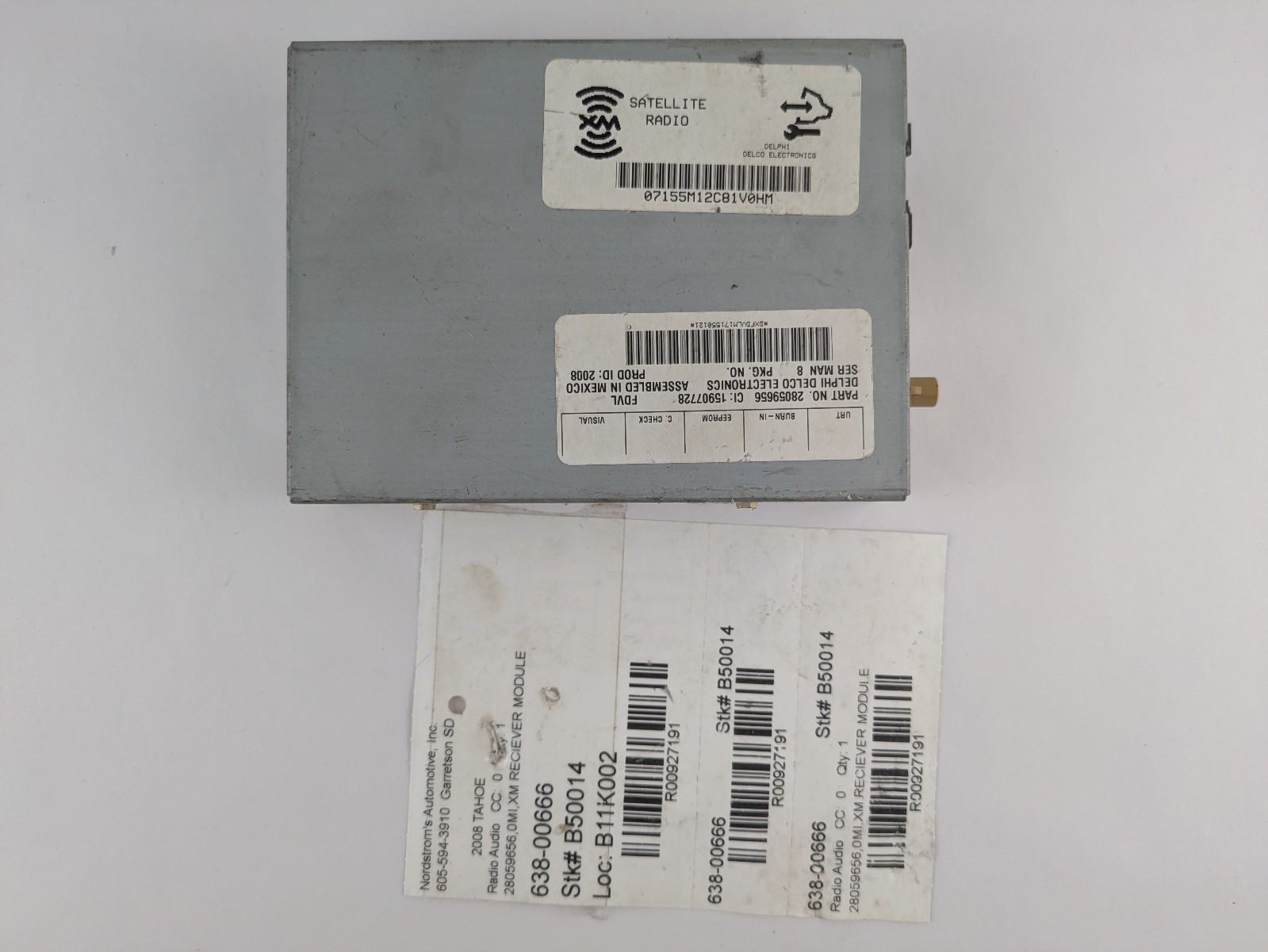 2008 Chevy Tahoe XM Satellite Radio Receiver Module Delphi OEM 28059656