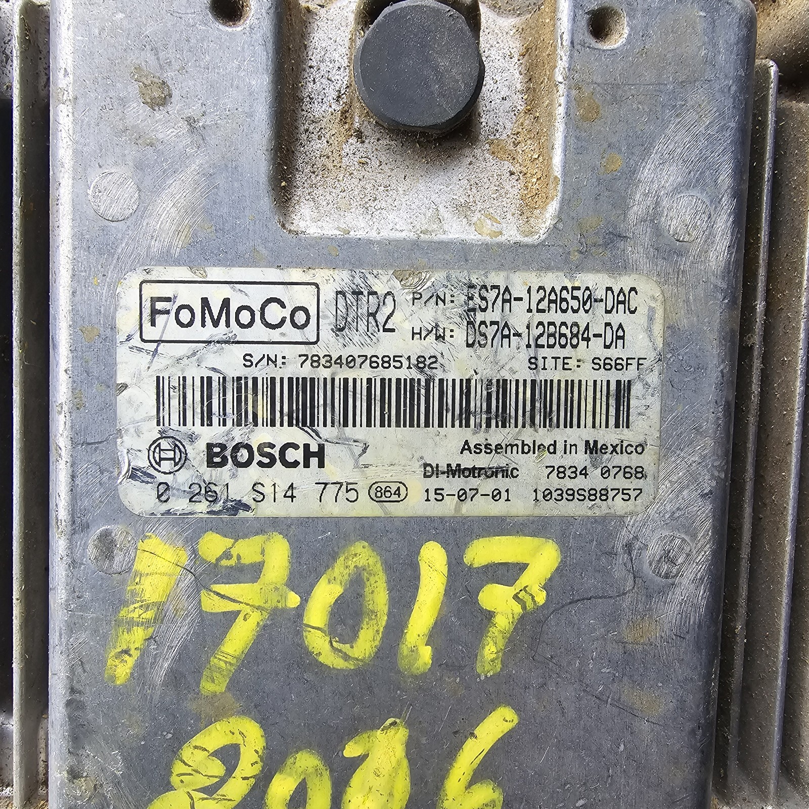 2014-2016 FORD FUSION 1.5L ENGINE COMPUTER ECU ECM ES7A-12A650-DAC