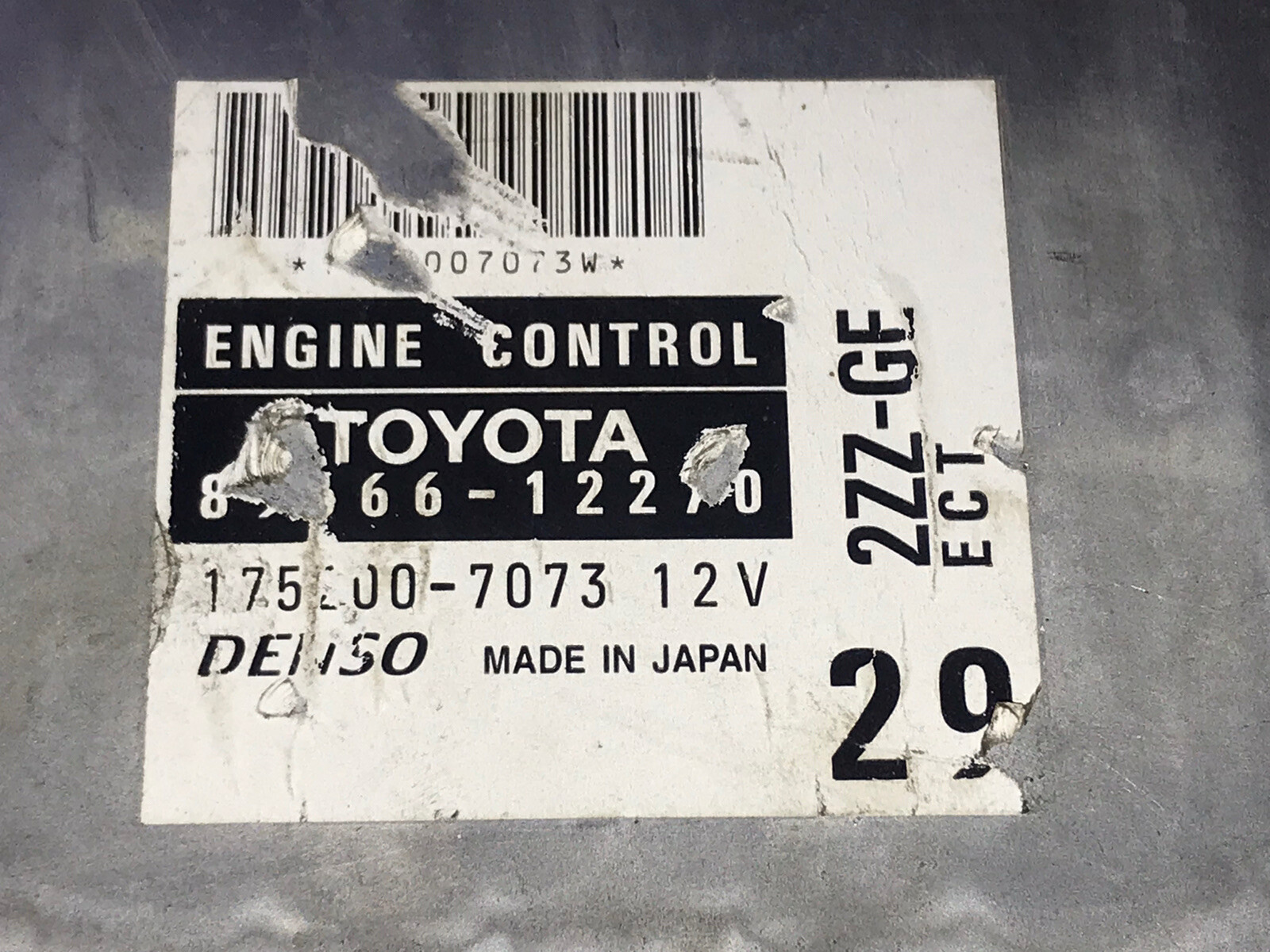 Jdm 00-05 Toyota Corolla Fielder 2ZZ-GE Vvti 1.8L Automatic Ecu 89666-12270
