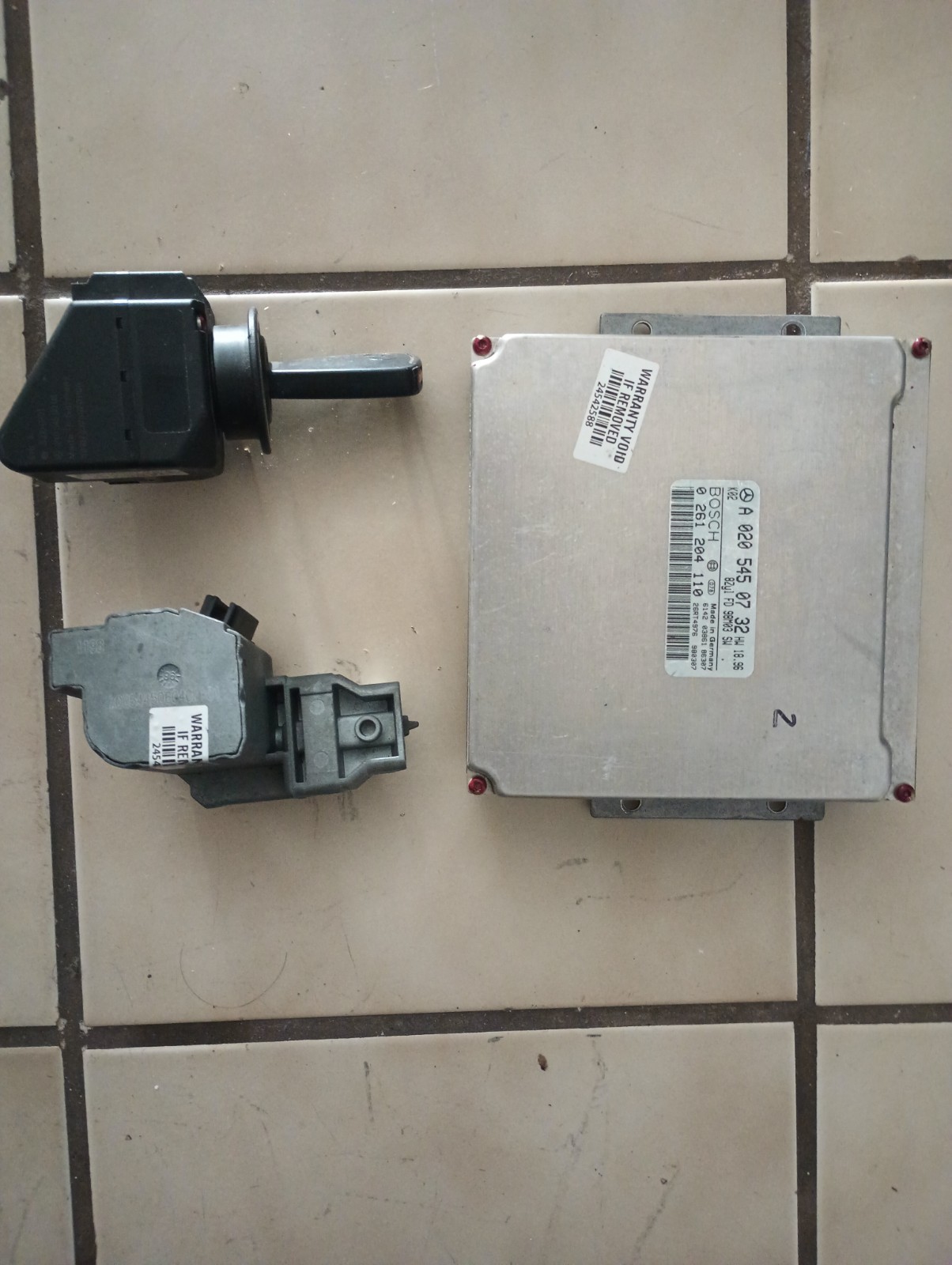 2001 Mercedes Benz CLK430 CONVERTIBLE W208 ECU EIS Ignition Switch and Key