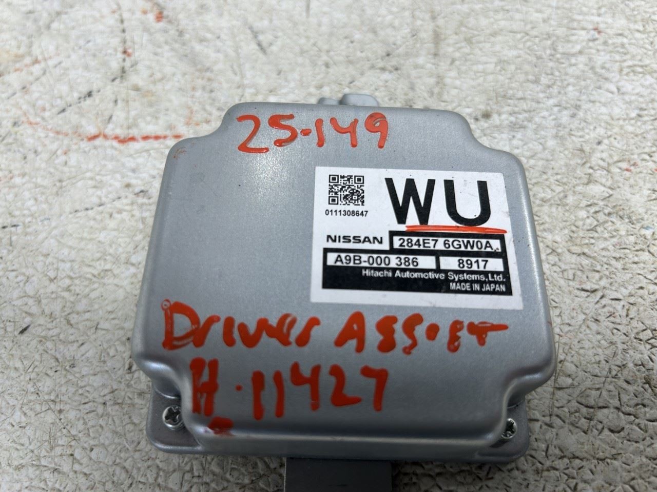 2019 INFINITI QX80 Driver Assist Control Module OEM Part Number 284E76GW0A