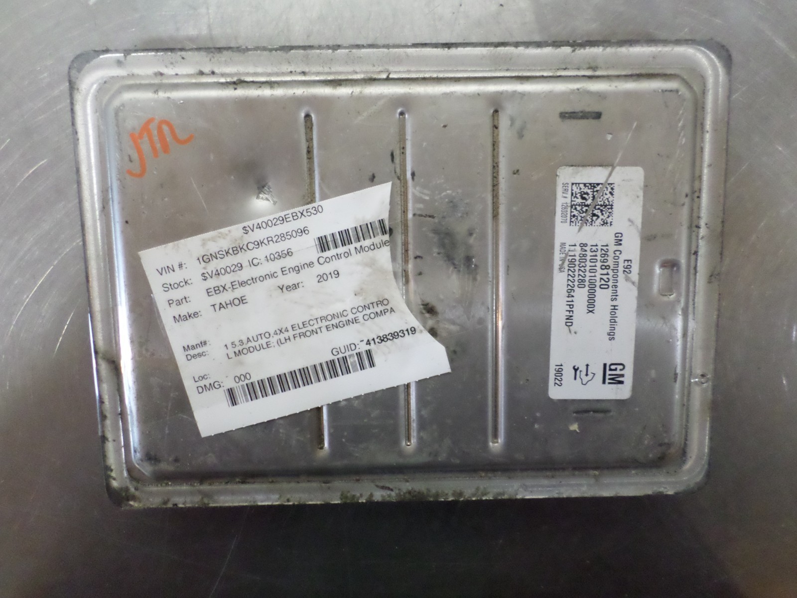 2019-2020 Chevrolet Tahoe GMC Engine Control Module ECM ECU PCM OEM 12692070 *J
