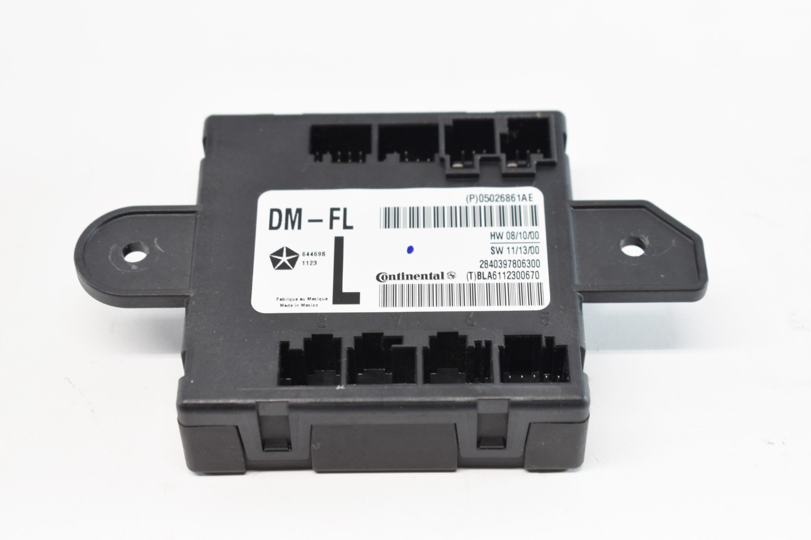 2008 – 2018 Grand Caravan Drivers SIDE Door Module TOWN AND COUNTRY 05026861AE