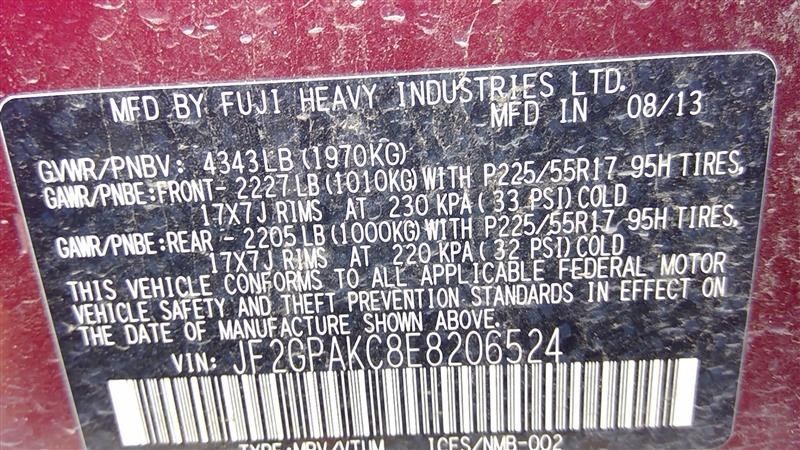 Chassis ECM Multifunction Integrated Unit Canada Market Fits 14 IMPREZA 326858