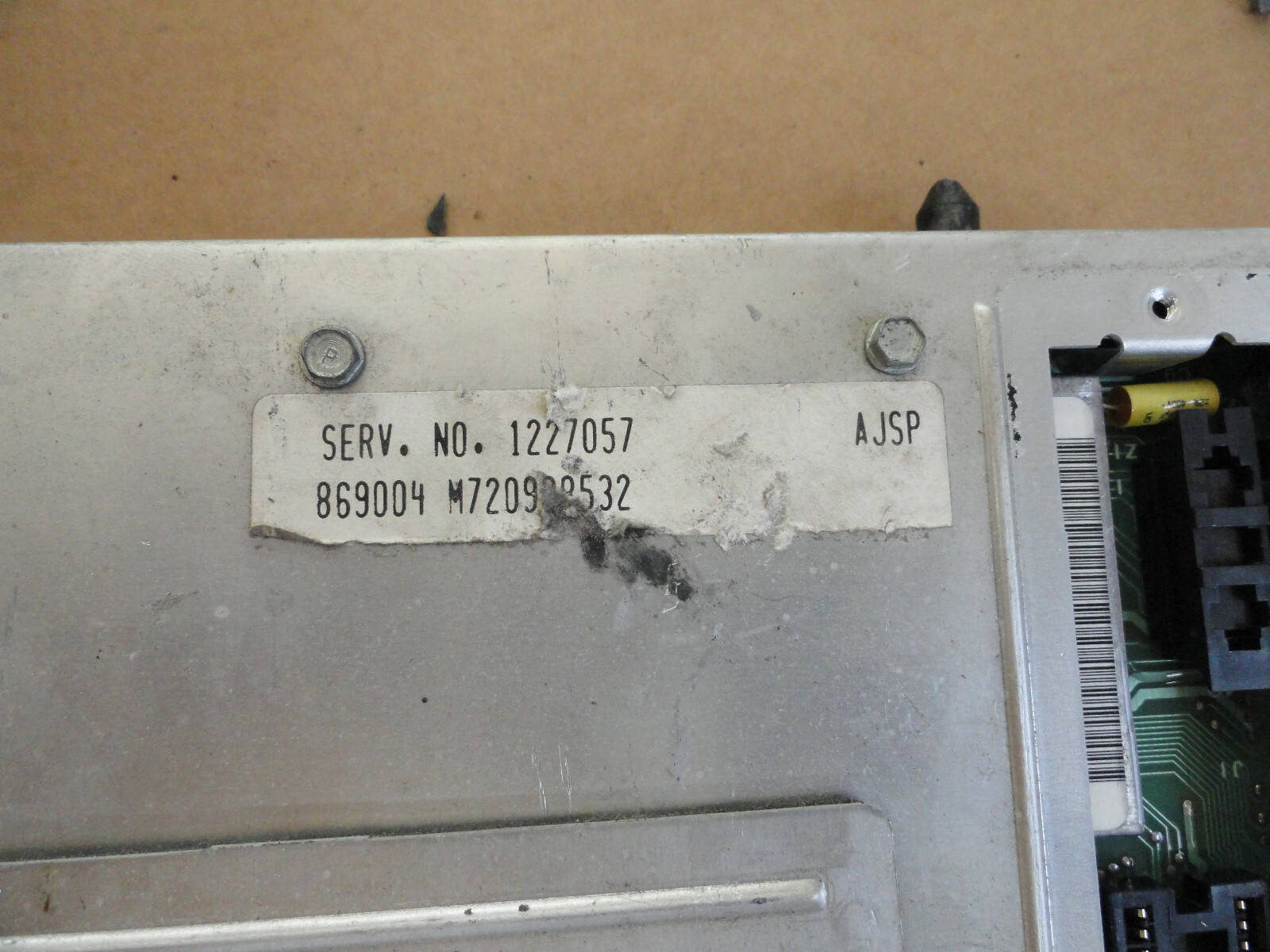 86-87 3.8L V6 RIVIERA ECM Engine Computer 1227057 CORE (STATUS UNKNOWN) 04665
