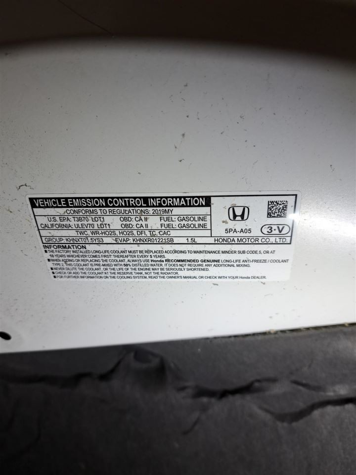 2019 Crv/Cr-v Engine Computer/Module Ecu/Ecm/Pcm Sku#4396699