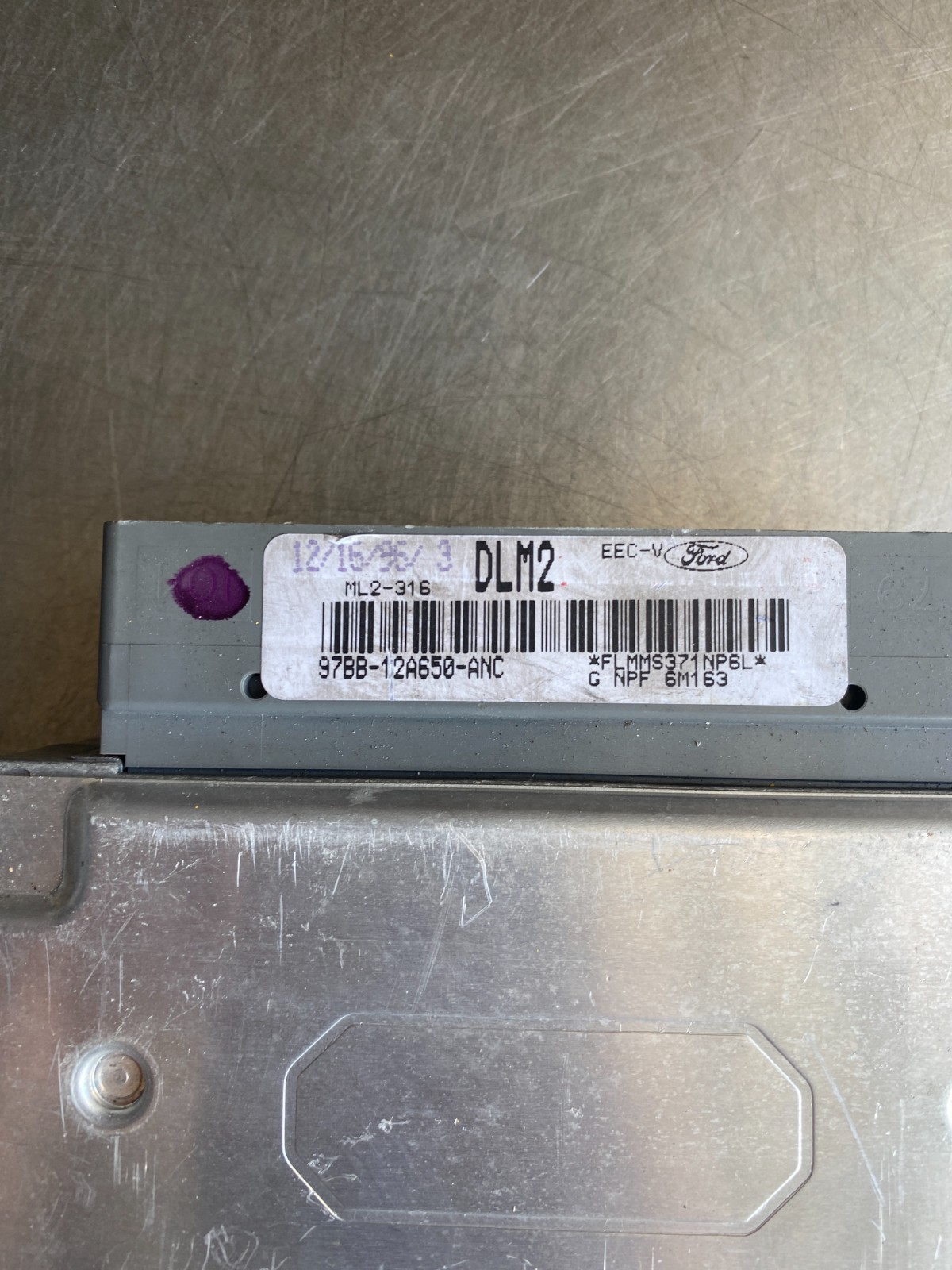 1997 97bb-12a650-anc Ford Contour Dlm2 Engine Control Unit Computer Ecm Ecu Pcm