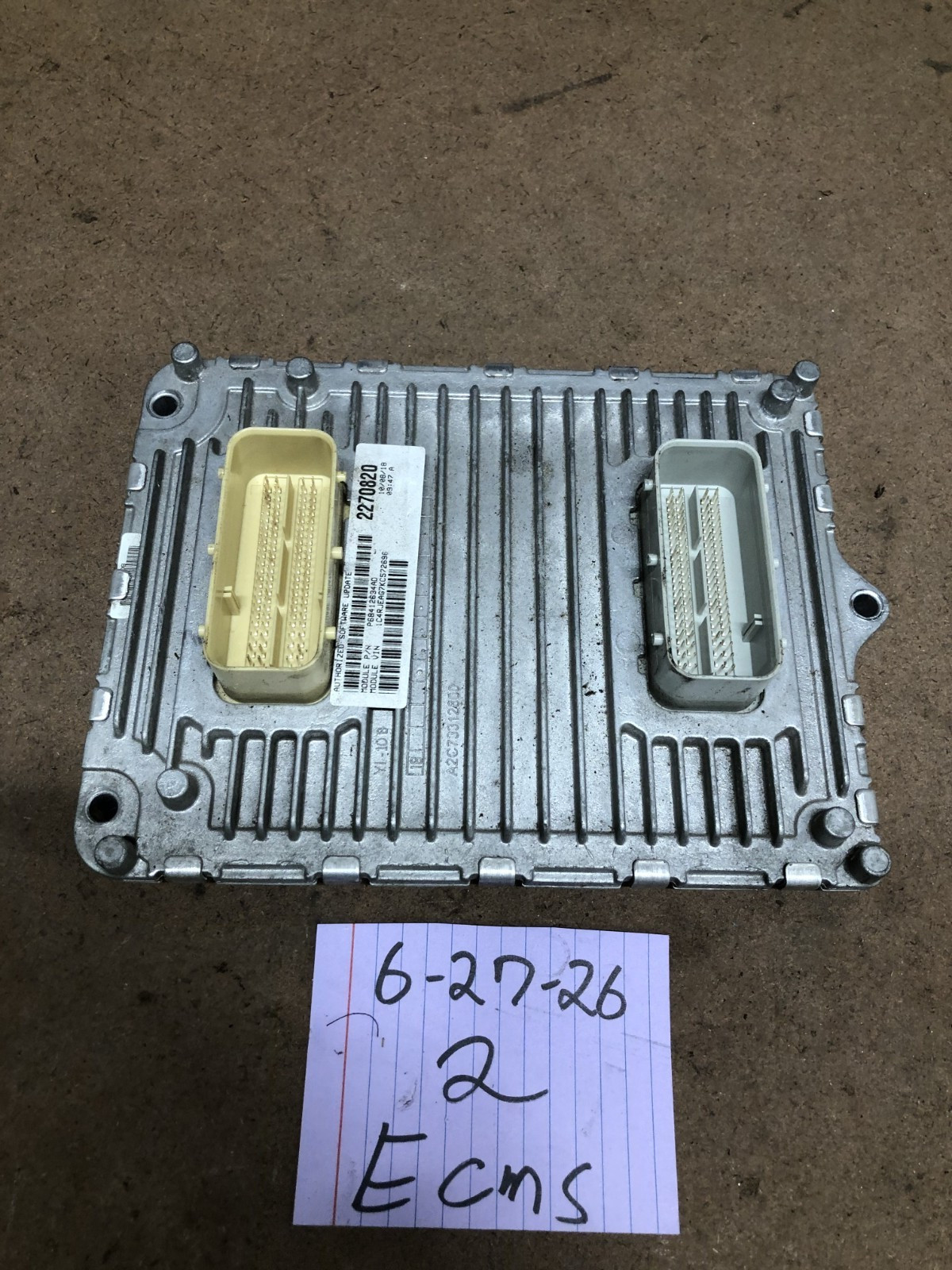 2018-2019 Jeep Grand Cherokee Engine Computer Control Module ECM ECU 68330924AA