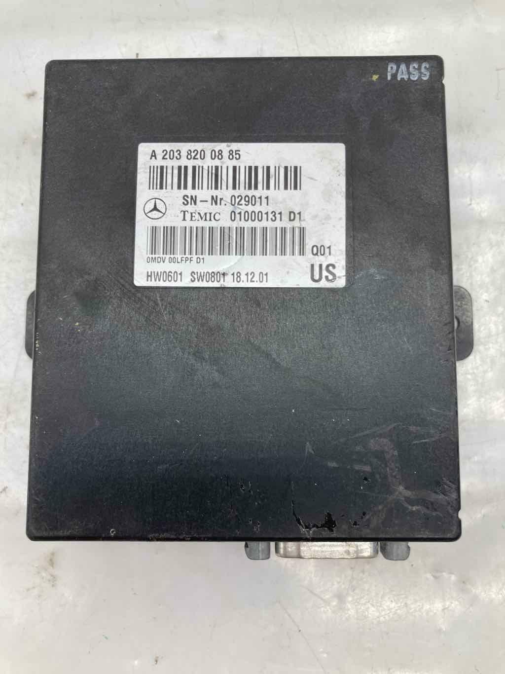 2002 MERCEDES BENZ S-CLASS S500 OEM VOICE CONTROL MODULE COMPUTER 2038200885 02