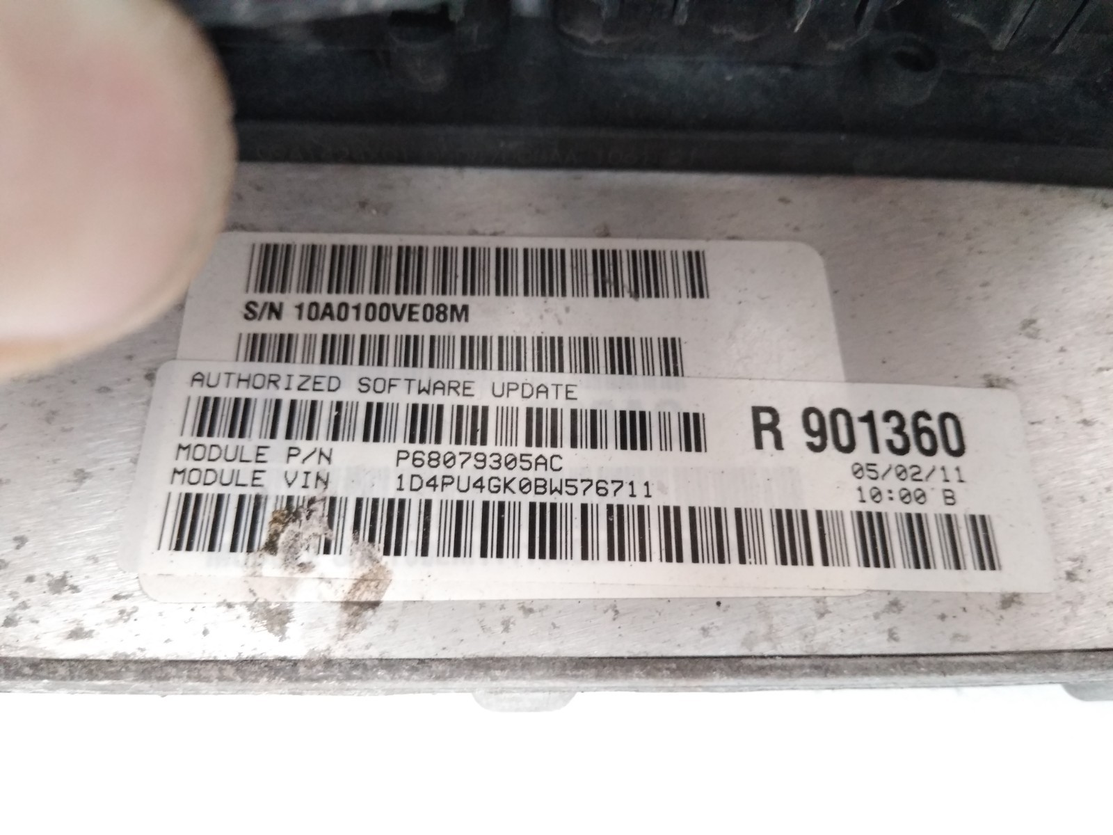 68079305 Dodge 2011 Nitro Jeep Liberty 3.7L Engine Computer Control Module F72