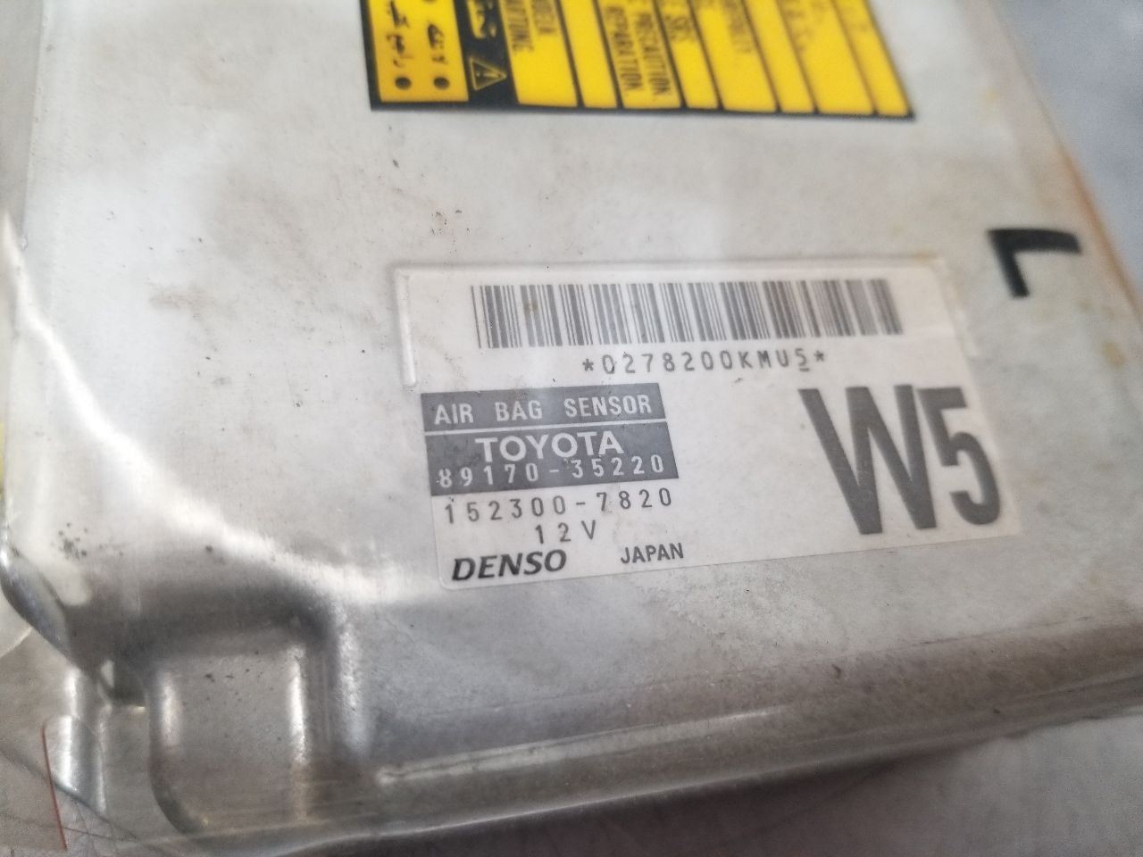 06 2006 TOYOTA 4 RUNNER SRS RESTRAINT CONTROL MODULE 8917035220