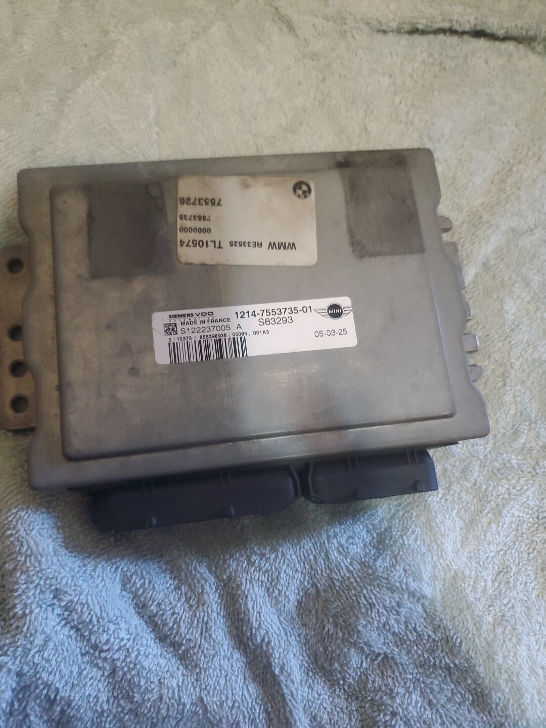 2005 05 MINI COOPER ECM ECU Computer S122237005 S83293 OEM Money Back Guarantee