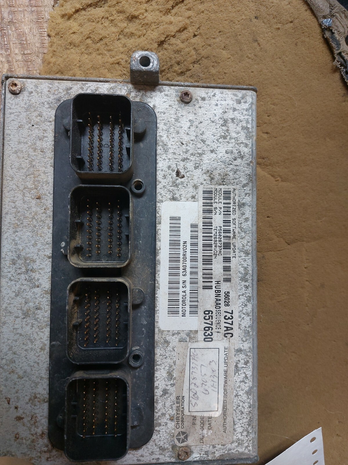 Engine ECM Electronic Control Module 4.7L Fits 02 DODGE 1500 PICKUP 261829