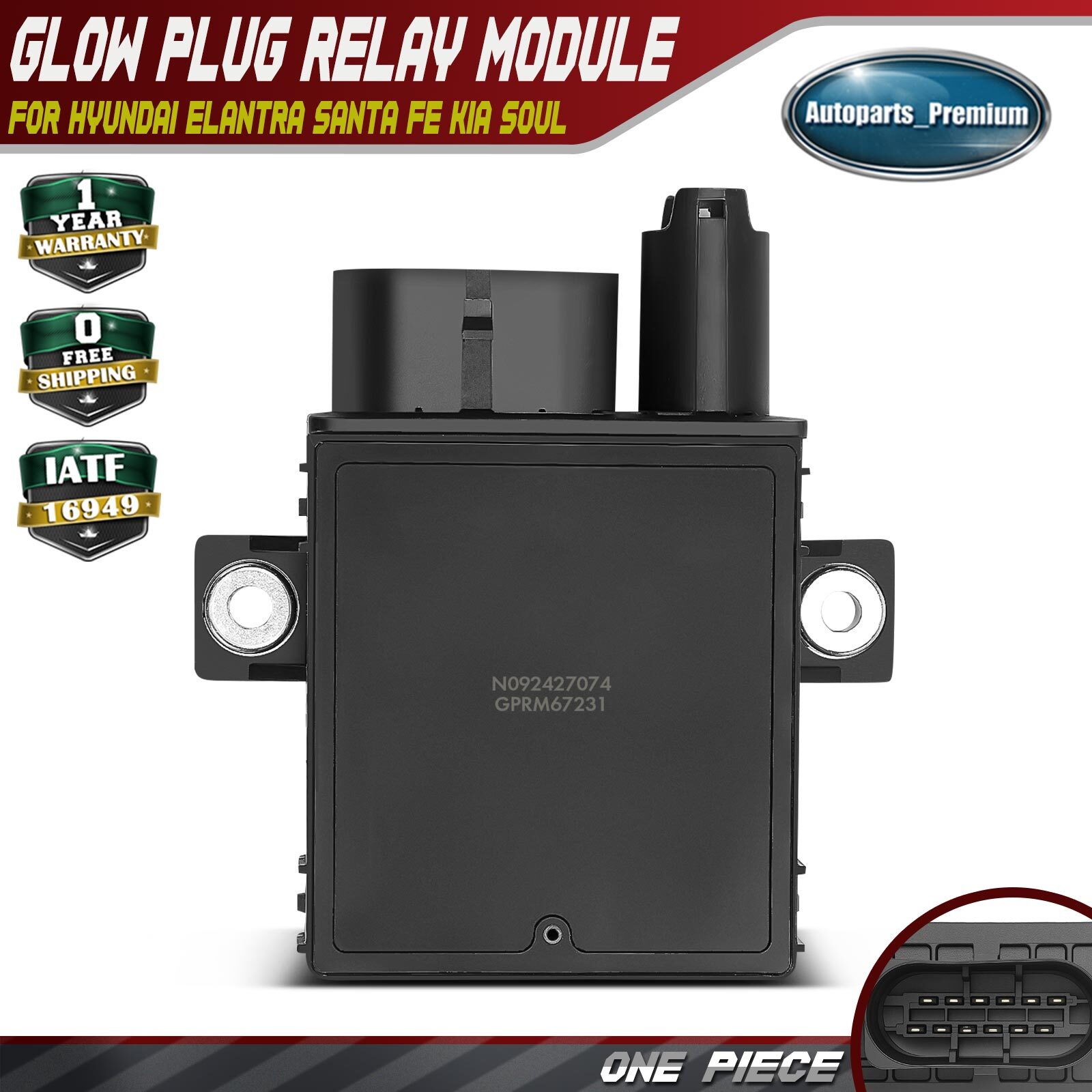 Glow Plug System Control Unit for Hyundai Elantra Santa Fe Kia Soul 36720-3A100