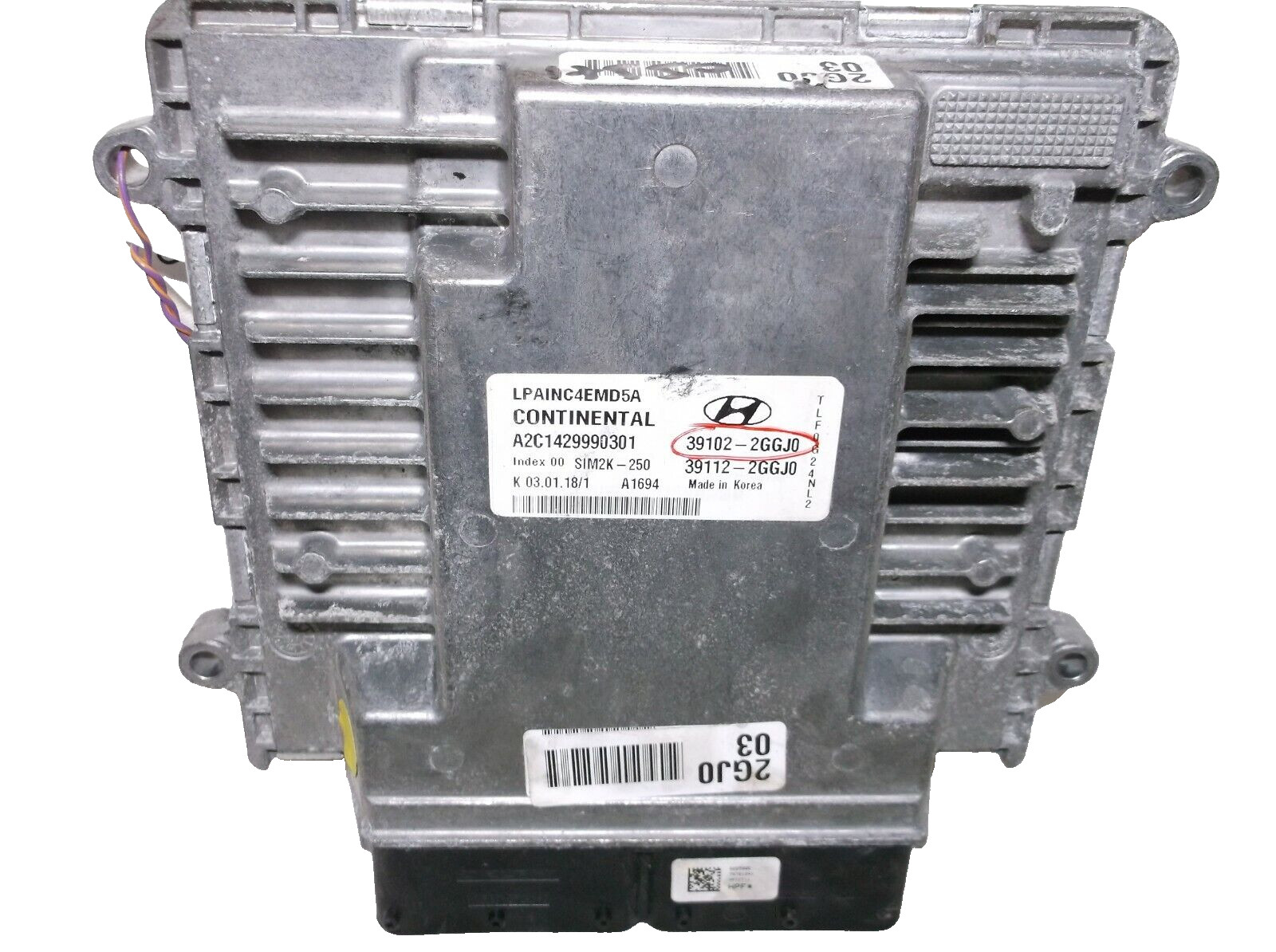 18-19 HYUNDAI SONATA 2.4L /ENGINE COMPUTER/ECU.PCM