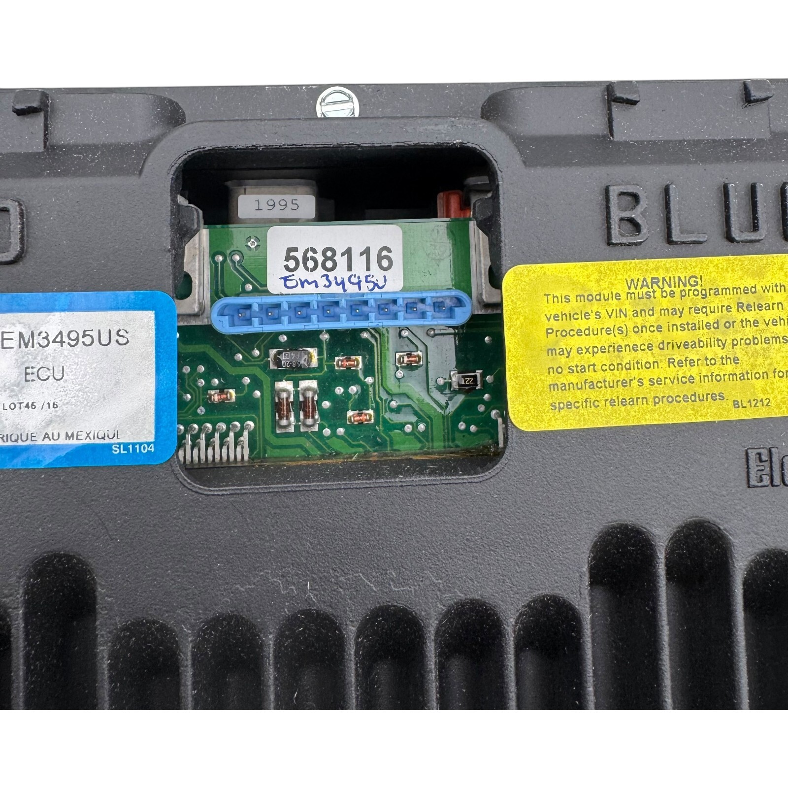 Vehicle Control Module Carquest 77-3495F Reman For 1995 Blazer Jimmy Sonoma S10