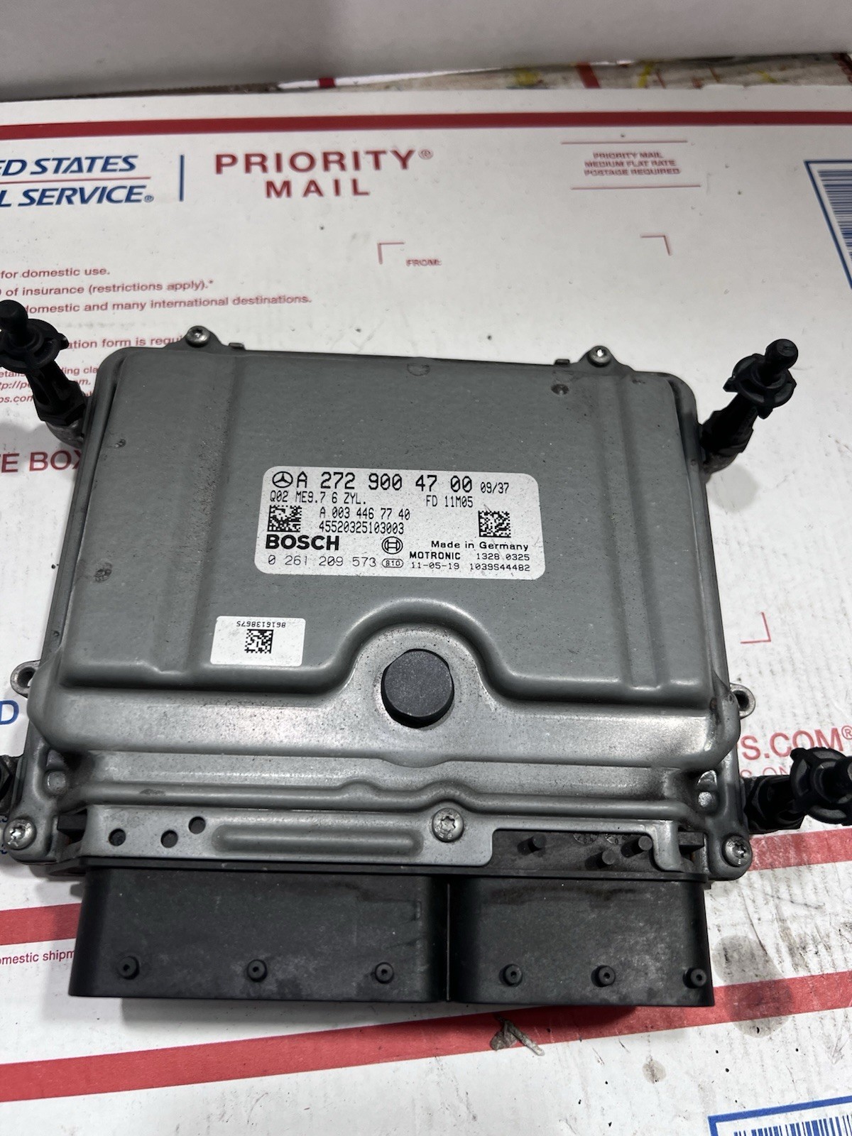 08-14 Mercedes W212 E350 C350 ECU ECM Engine Control Module Unit OEM A2729004700