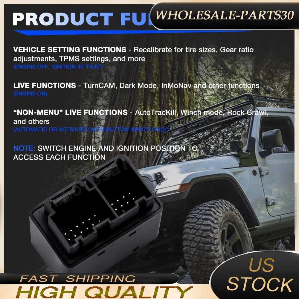 Fit 18-24 Automotive Tazer Jeep Wrangler JL 4XE Gladiator JT Mini Programmer Kit
