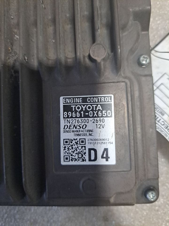 2020 Camry Engine Computer/Module Ecu/Ecm/Pcm Sku#4329277