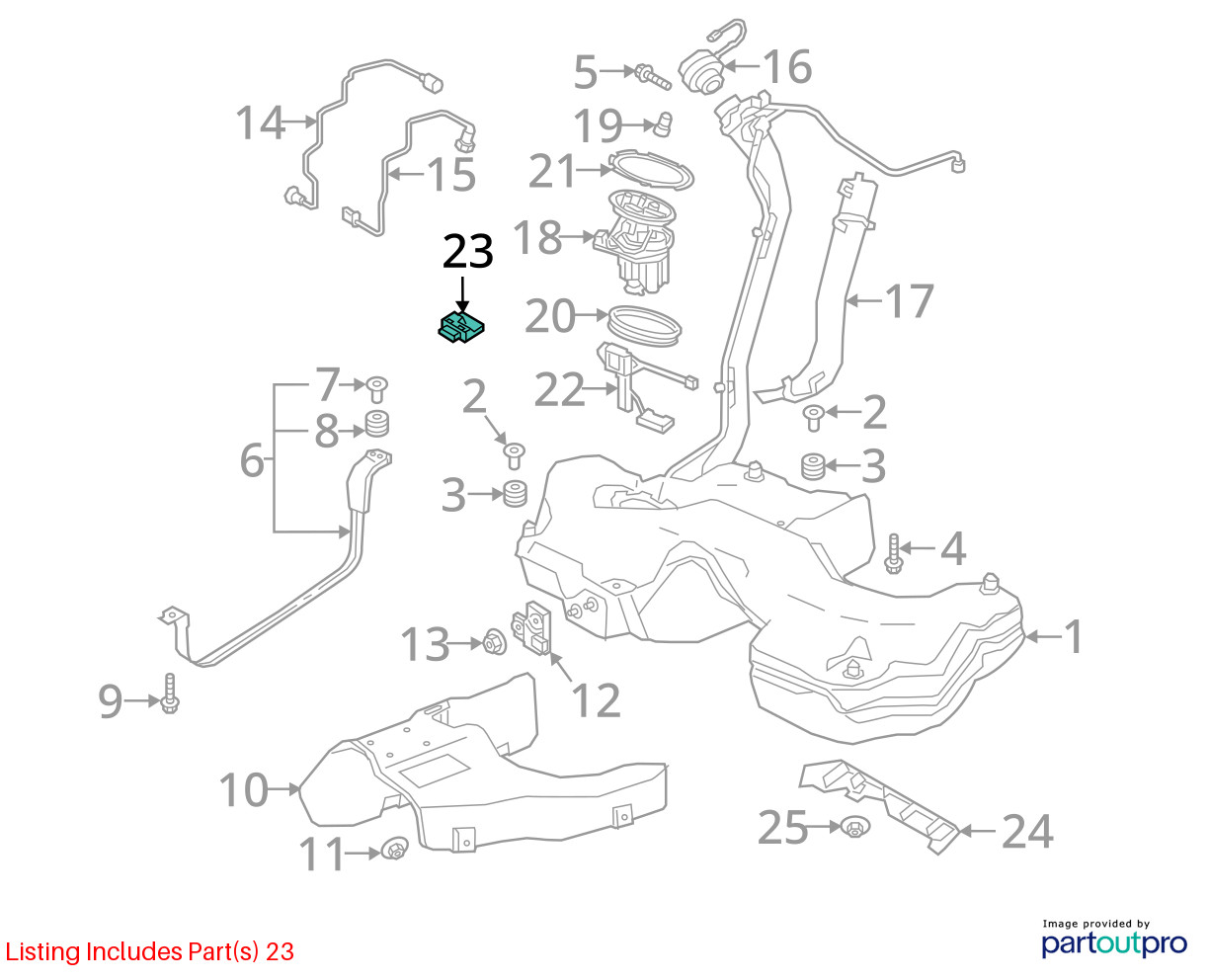2018-2020 Audi A4 S4 S5 OEM Fuel Pump Control Module 4M0906093N (TL)