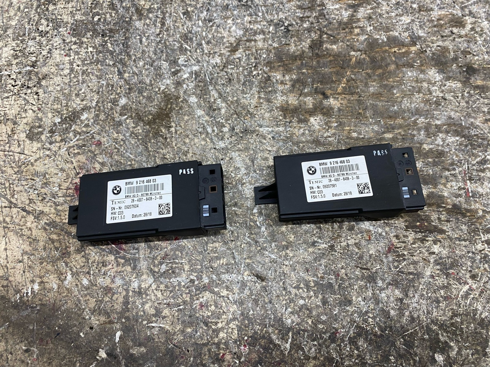 2015-2018 BMW X6M F86 OEM FRONT REAR SEAT CONTROL MODULE UNIT SET X2 921646803