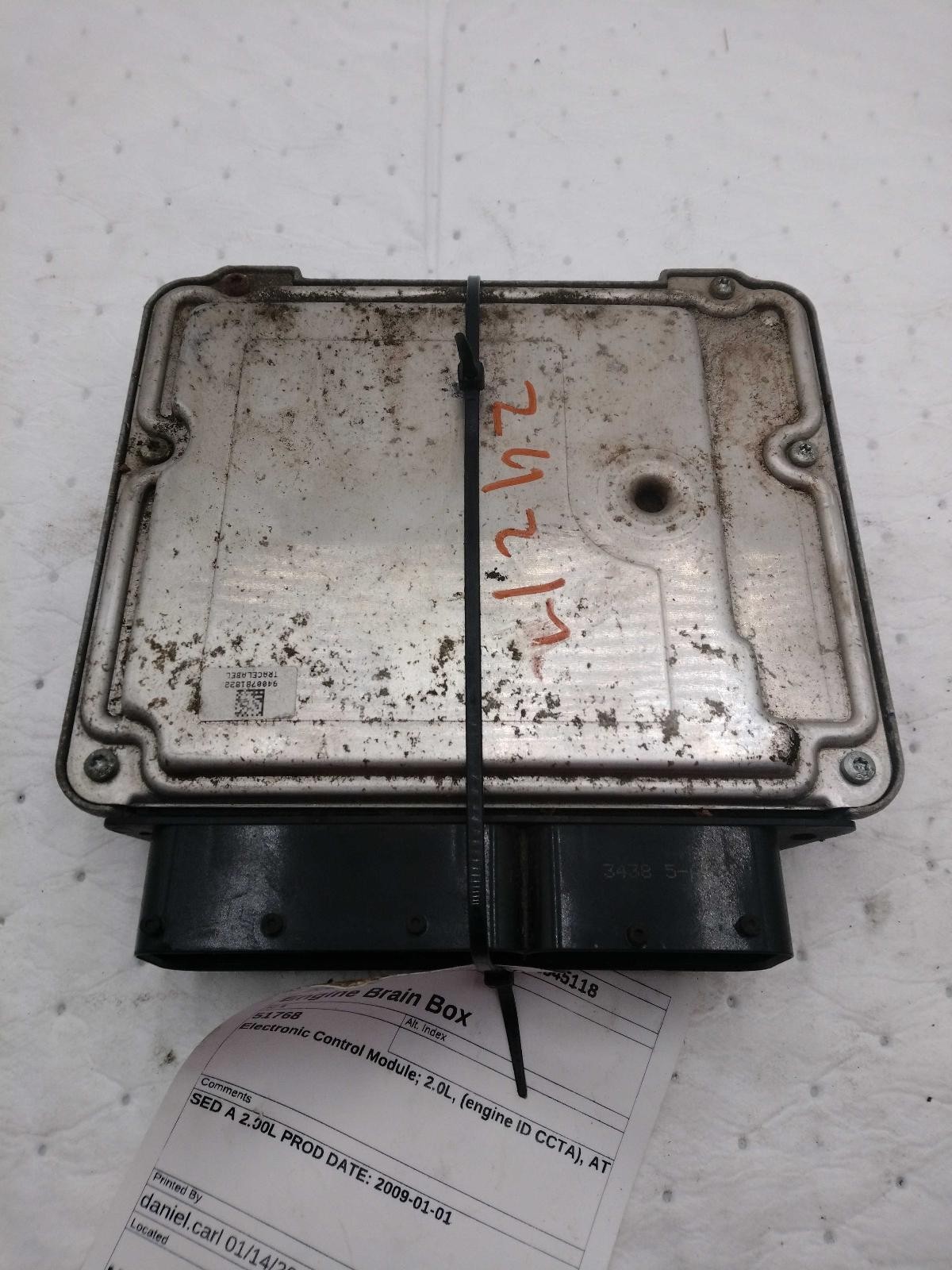 Used Engine Control Module (ECM) fits: 2009 Volkswagen Cc Electronic Control Mod